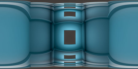 3d illustration, 3d rendering, vr 360 panorama abstract images of the geometry background