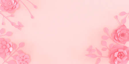 Valentine's Day and Mother's Day greeting card, 3D rendering of celebrations on special days.の写真素材