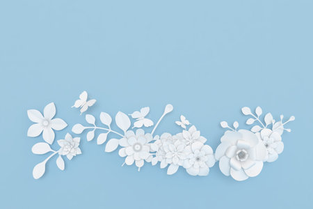 Mother's Day and Valentine's Day greeting card, 3D rendering of celebrations on special days.