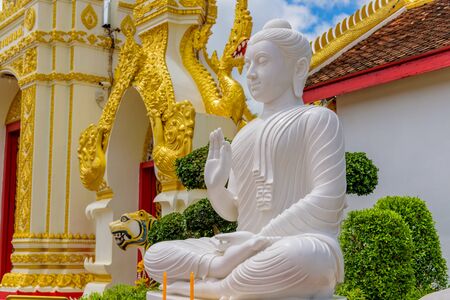 White buddha imageの写真素材