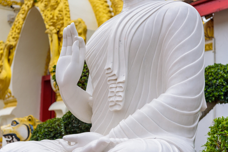 White buddha imageの写真素材