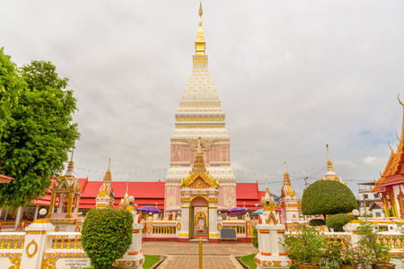 Wat Phra That Renu Nakhon temple in Nakhon Phanom, Thailand.の写真素材