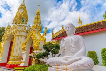 White buddha imageの写真素材