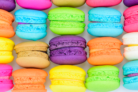 Colourful and sweet macaroons or macaron.の写真素材