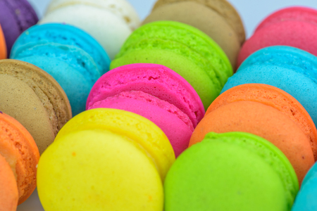 Colourful and sweet macaroons or macaron.の写真素材