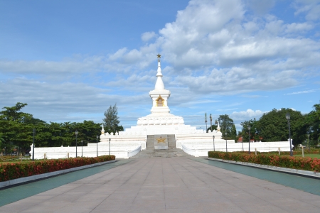 Pagoda of  military Memorial,A military Memorial suicide specialists to the Lao nationの写真素材
