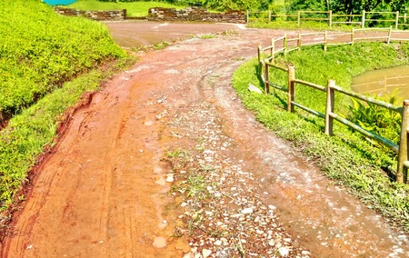 Roads in rural Thai country の写真素材