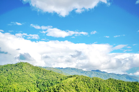 High mountains View,Beautiful views of the country s northern Thaiの写真素材