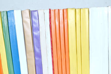 Books on the table  No labels, blank spine  の写真素材