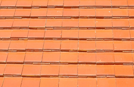 New red roof tiles for protection of the weather