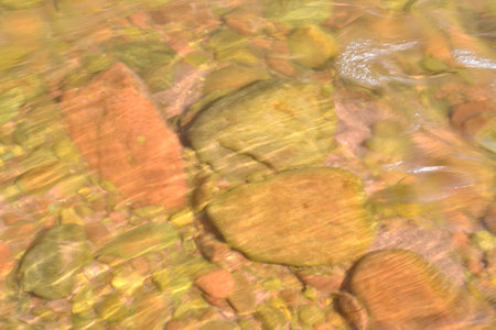 Beach, stones under water