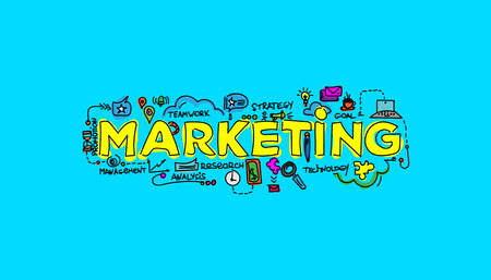 Marketing technology concept. local search marketing vector illustration.のイラスト素材