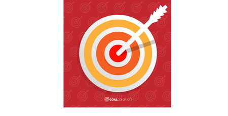 Business objective concept. Successful shot in the darts target. Vector illustration.のイラスト素材