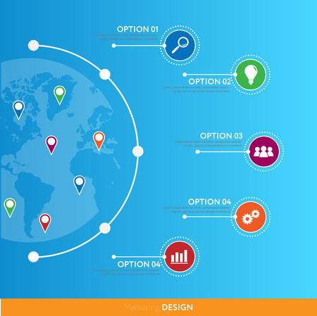 Modern infographics. Vector. Can be used for workflow layout, banner, diagram, web design.のイラスト素材