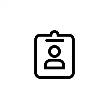 Isolated on white background.Assignment ind icon.のイラスト素材