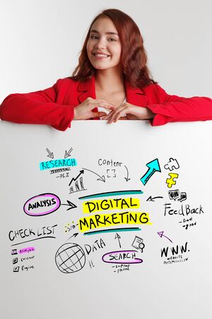 The concept of business, technology, the Internet and the network. Marketing conceptの写真素材
