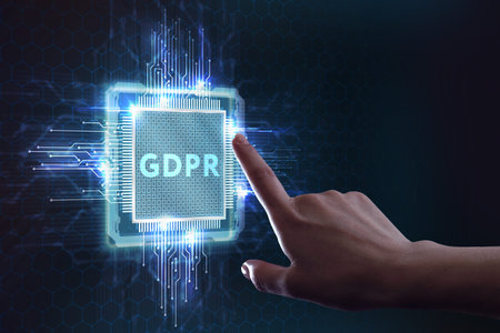 Business, Technology, Internet and network concept. GDPR General Data Protection Regulation