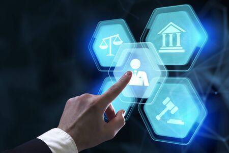 Business, Technology, Internet and network concept. Labor Law Lawyer Legal.の写真素材