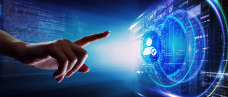 Business, Technology, Internet and network concept. Human Resources HR management recruitment...