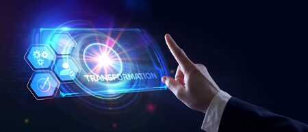 Business Transformation. Future and Innovation Internet and network concept. の写真素材