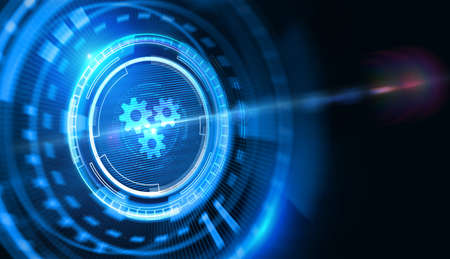 Business, Technology, Internet and network concept. Automation Software Technology Process System.の写真素材