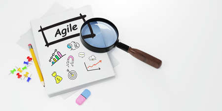 Business, Technology, Internet and network concept. Agile Software Development.の写真素材