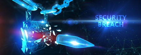 Cyber security data protection business technology privacy concept. Security breach