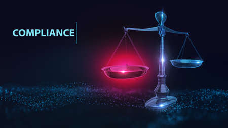 Business, Technology, Internet and network concept. Compliance Rules Law Regulation Policy.の写真素材