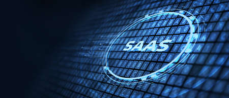 Software as a Service SaaS. Software concept. Business, modern technology, internet and networking concept.の写真素材