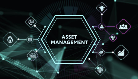 Asset management. Business, Technology, Internet and network concept.の写真素材