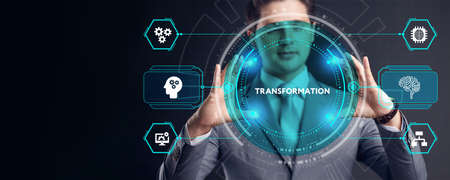 Business Transformation. Future and Innovation Internet and network concept.の写真素材