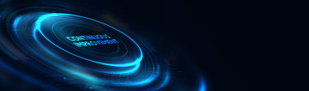 The concept of business, technology, the Internet and the network. virtual screen of the future and...