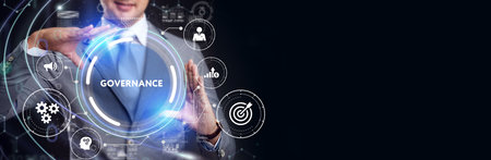 Business, Technology, Internet and network concept. GOVERNANCE successful business concept.の写真素材
