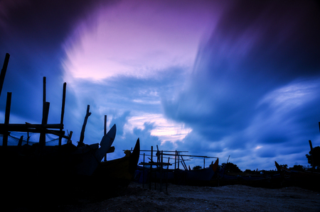 Amazing Cloud before rainの写真素材