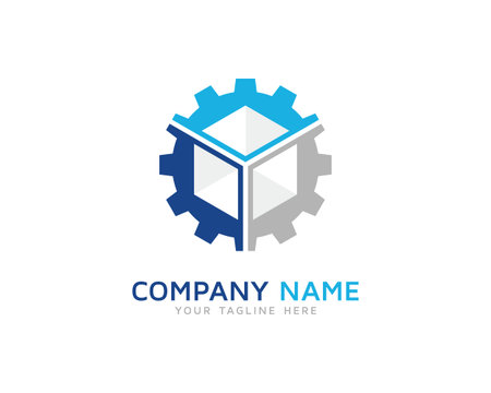 Gear Box Tools Logoのイラスト素材