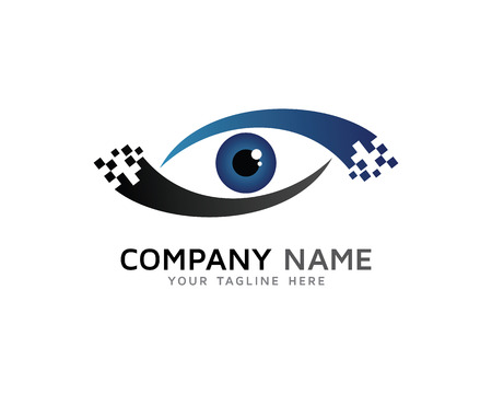 Digital Eye Vision Solution Logoのイラスト素材