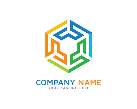 Maze Cube Design Logoのイラスト素材