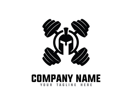 Spartan Fitness And Gym Logoのイラスト素材