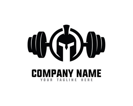 Spartan Fitness And Gym Logoのイラスト素材