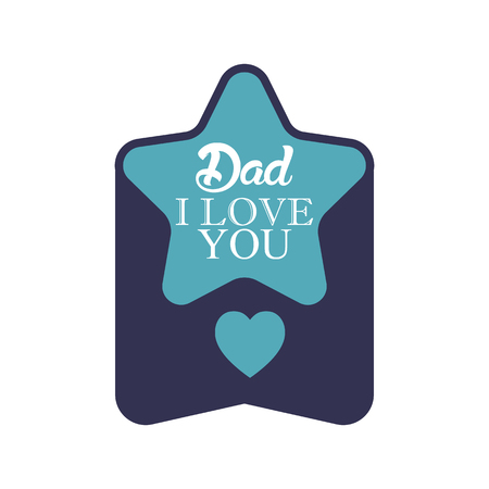 Happy Father's Day Label Badge and Sticker Elementのイラスト素材