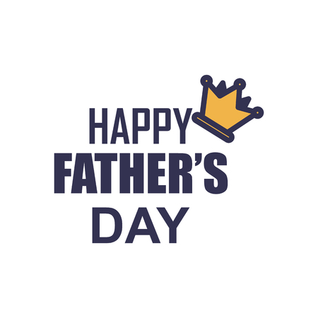 Happy Father's Day Label Badge and Sticker Elementのイラスト素材