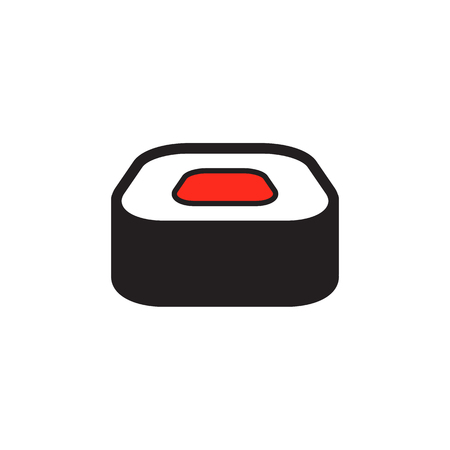 Sushi Restaurant Icon Logo Design Elementのイラスト素材