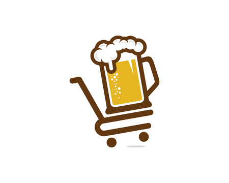 Beer Shop Logo Icon Designのイラスト素材