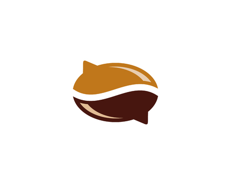 Talk Coffee Logo Icon Designのイラスト素材