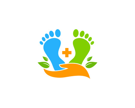 Care Foot Logo Icon Designのイラスト素材