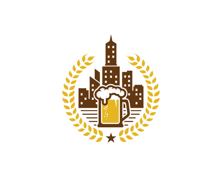 Beer City Icon Designのイラスト素材