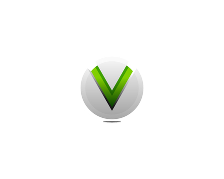 Letter V Icon Logo Design Elementのイラスト素材