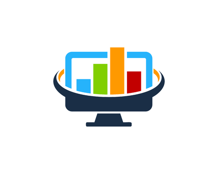 Computer Icon Logo Design Elementのイラスト素材