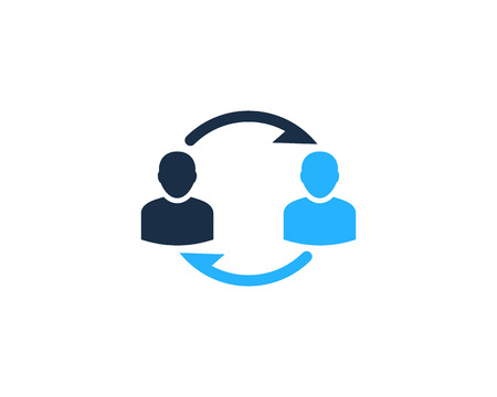 User Icon Logo Design Elementのイラスト素材