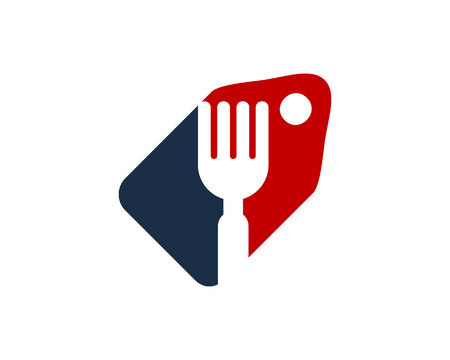 Food Icon Logo Design Elementのイラスト素材